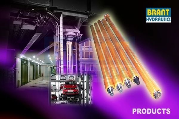 synchronised telescopic hydraulic cylinder for elevator