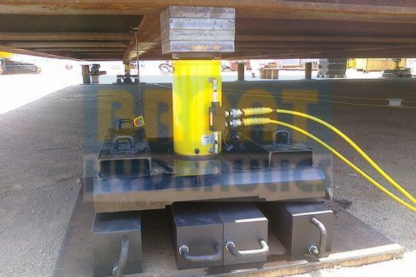 synchronized hydraulic jacking cylinder